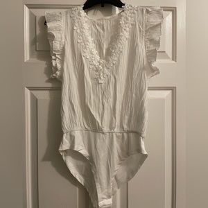 Shein white bodysuit. Size M.